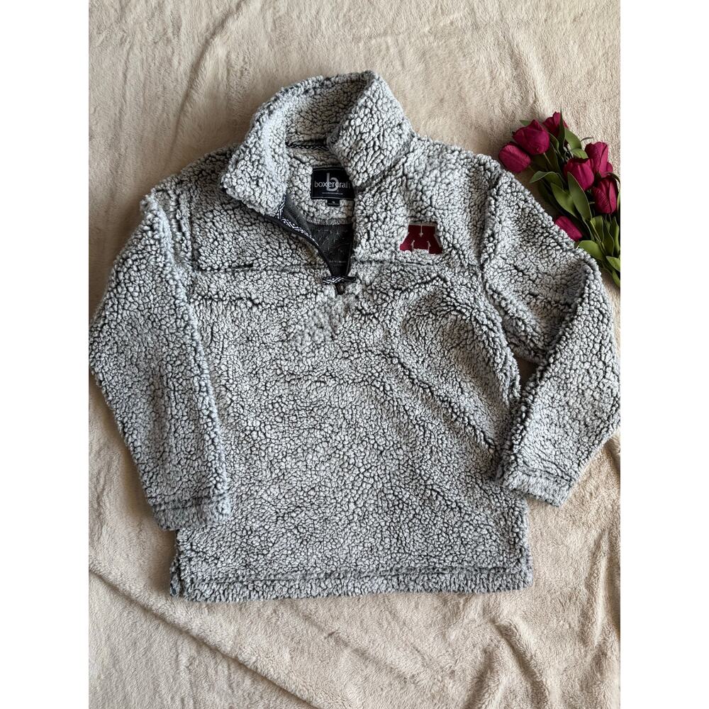 Boxercraft Sherpa Quarter Zip Minnesota Logo Size Small